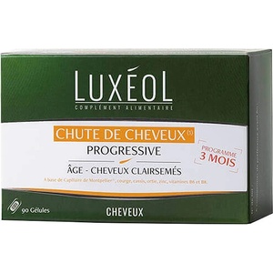 Luxéol Комплекс при прогресивен косопад и изтъняване на косата, 90 капсули (080272 ntrv)