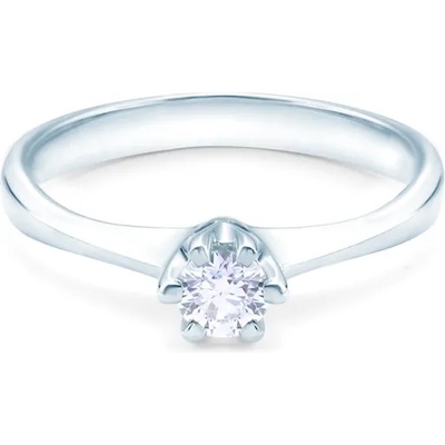 SAVICKI Годежен пръстен Solitaire: бяло злато. диамант