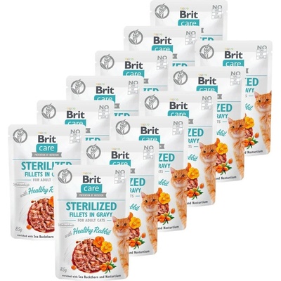 Brit Care Cat Sterilized Healthy Rabbit 12 x 85 g