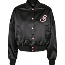 Ladies Starter Satin College Jacket black