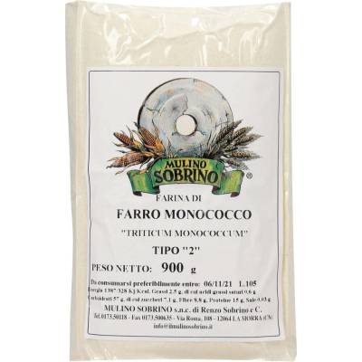 Mulino Sobrino Bio mouka z jednozrnky typu 2 0,9 kg