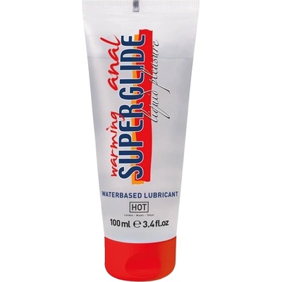 HOT Anal Superglide Warming Liquid Pleasure - waterbased lubricant 100 ml