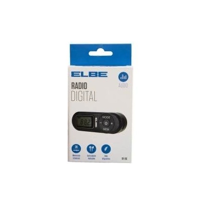 ELBE Преносимо дигитално радио elbe rf96 Черен fm