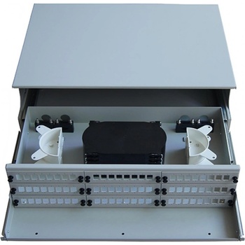 Conneu 19" Оптичен пач панел (ODF) за 72 симплексни SC адаптера, 3U, бял, Conneu (CNOP-999372)