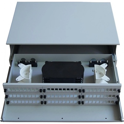 Conneu 19" Оптичен пач панел (ODF) за 72 симплексни SC адаптера, 3U, бял, Conneu (CNOP-999372)