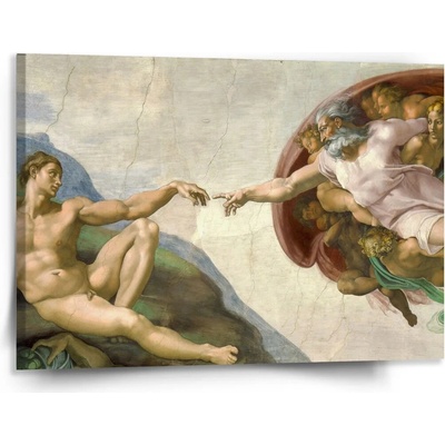 Sablio Obraz Stvorenie Adama - Michelangelo Buonarroti - 150x110 cm
