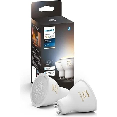 Philips Chytrá žárovka Hue Bluetooth 5W, GU10, White Ambiance 2ks