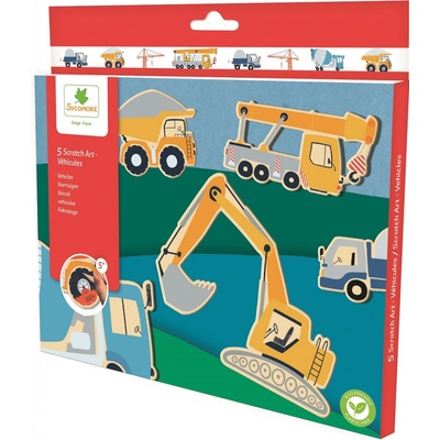 Scratch Art vyškrabávání dopravní prostředky – Zboží Dáma