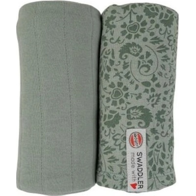 Lodger Swaddler Flower Tribe 2balení Silt Green – Zboží Mobilmania