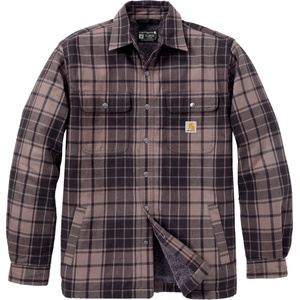 Carhartt Мъжко ежедневно яке Carhartt Flannel Sherpa-Lined Shirt Jacket Casual jacket - Dark Clove - размер M (003-3439-0312)