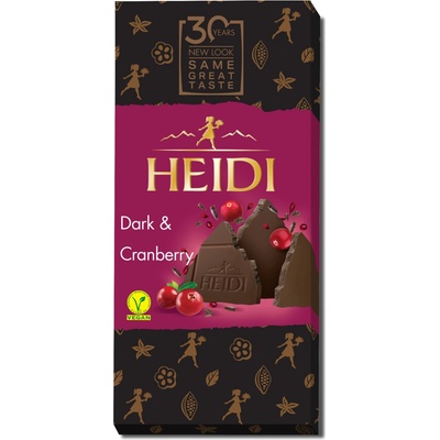 Heidi hořká s brusinkami 80 g