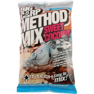 Bait-Tech Krmítková zmes Big Carp Method Mix Coconut 2kg