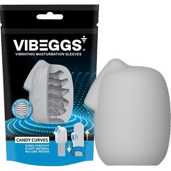 VIBEGGS Candy Curves Vibrating Masturbation Sleeve White