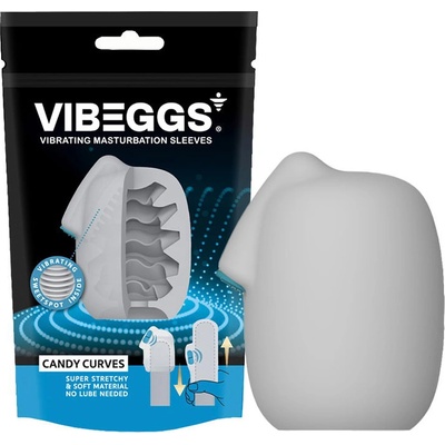 VIBEGGS Candy Curves Vibrating Masturbation Sleeve White