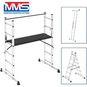 MMS Мултифункционално алуминиево скеле mms 49784/ 2.8 м (49784)