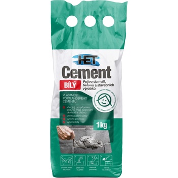 Het cement bílý pro přípravu malt a betonů 1 kg