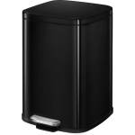 EKO-Europe Кош за отпадъци EKO STELLA с педал (6 л) - черен (EKO 938406 - Black)