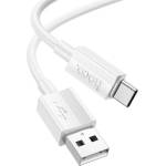 hoco. X107 кабел за данни USB - Type-C, 100 cm, БЯЛ X107_USB_TYPE-C_W (X107_USB_TYPE-C_W)