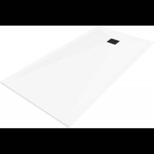 Mexen Stone+ правоъгълна композитна душ кабина 200 x 90 см, бяла, черен капак (44109020-B)