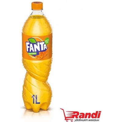 Fanta Газирана напитка Fanta портокал 1л