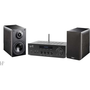 Dynavox VT-90 + Indiana Line Nota 250 X Black - Стереофонен компактен усилвател 2x90W / Phono вход, USB, Bluetooth, коаксиален и оптичен вход + 2-полосни рафтови тонколони (063874) HiFi системи