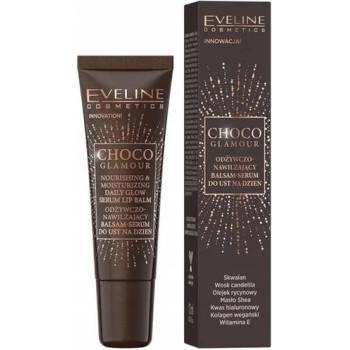 Eveline Cosmetics Eveline Choco Glamour Подхранващ и хидратиращ балсам за устни 12 мл