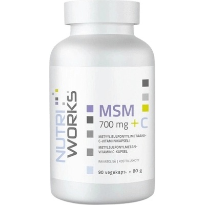 NutriWorks MSM 700mg + C 90 kapsúl