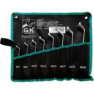 GK Tools sada očkových klíčů 6-22 mm 8 dílů chrom P16831/P