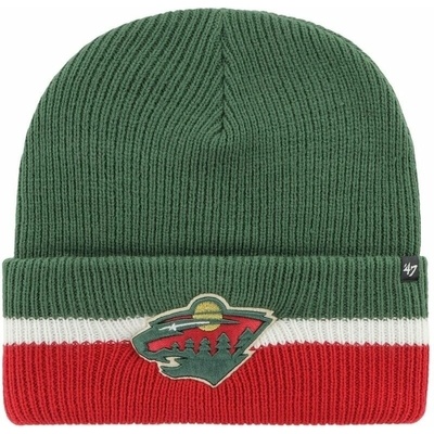 47 Brand Zimní čepice Minnesota Wild Split Cuff ’47 Cuff Knit Dark Green