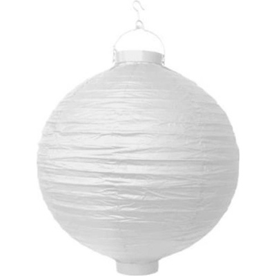 Party Deco Lampion se světýlkem 30 cm bílý – Zbozi.Blesk.cz