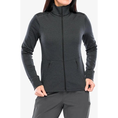 Odlo Grid Fleece Mid Layer Full Zip black melange