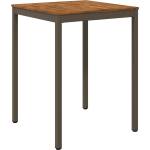 vidaXL Градинска бар маса Естествено и кафяво 80 x 80, 5 x 105 см (901339)