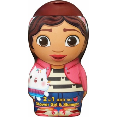 Gabby's Dollhouse 2D Kids Gentle sprchový gél a šampón 2 v 1 400 ml