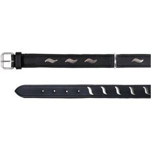 TRIXIE Кожен нашийник Active за куче M, черен - 2, 2 x 34-40см