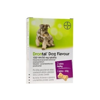 Drontal Dog Flavour 150/144/50 mg 2 tbl