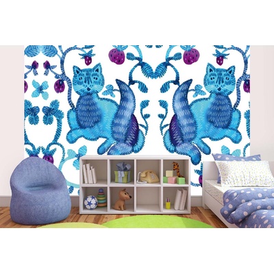 DIMEX ART Самозалепваща се флизелинова фототапета фантастична котка 375 x 250 см