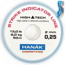 Hanák Competition Strike Indicator Line fluo bílý 50m 0,25mm 6kg