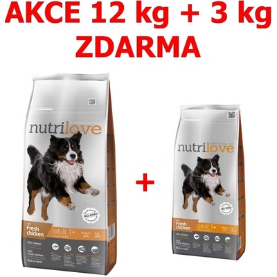 Nutrilove Dog Adult Large Fresh Chicken 12 kg