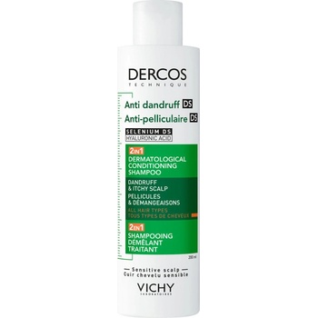 VICHY Dercos 2 v 1 Šampon a kondicionér proti lupům 200 ml