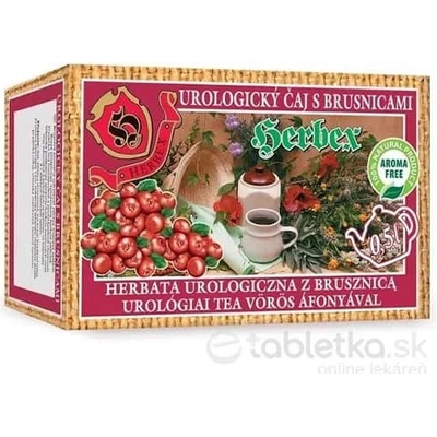 Slovakiapharm Urologický čaj s brusnicami a vresom 20 x 1,5 g