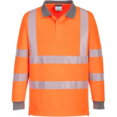 Portwest HI-VIS ECO POLO EC11 Reflexná polokošeľa dl. rukáv 6ks HV oranžová XXL