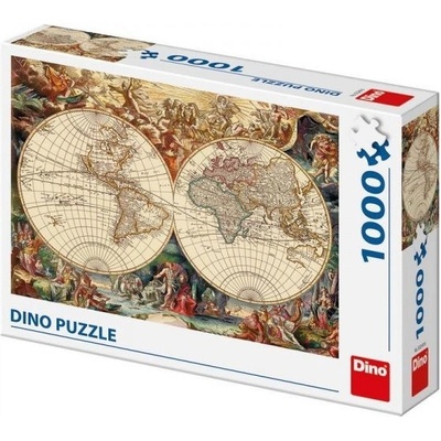 Rock David historická mapa 66 x 47 cm v krabici 32 x 23 x 7 cm 1000 dílků