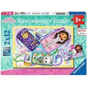 Ravensburger Детски пъзел Ravensburger от 2 х 12 части - Gabby's Dollhouse (5709) - baby