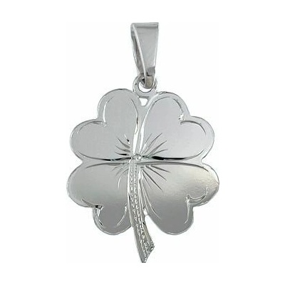 Infinitysilver Stříbrný přívěsek čtyřlístek rytý 441440