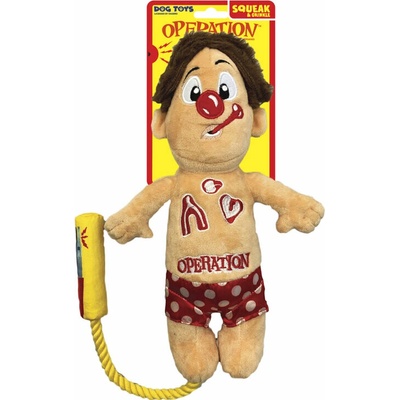 Hasbro Operation Cavity Sam plyšová s lanem na přetahování 30 cm