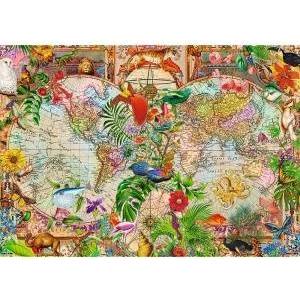 Trefl Puzzle - 1000 Premium Plus - Tea Time: Ancient World Map Trefl 12077