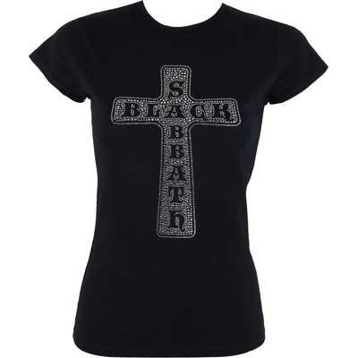 ROCK OFF тениска метална дамски Black Sabbath - кръст - ROCK OFF - BSTS21LB