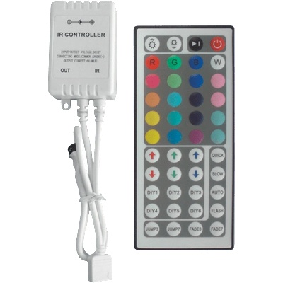 ELMARK Rgb ir КОНТРОЛЕР ЗА led ЛЕНТА 12v 10a 48БУТОНА (99rgbcontrol2)