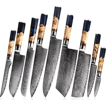 Izmael Sada damaškových kuchynských nožov KP21769 9 ks