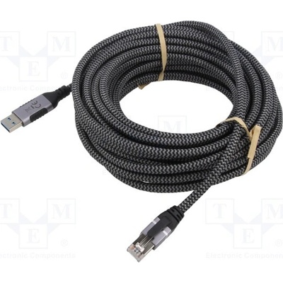 Goobay 70693 USB 3.0, RJ45 vidlice, USB A vidlice, 7,5m